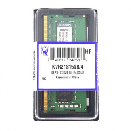 KINGSTON 4GB DDR4 2133Mhz SODIMM 2133 CL15 260-pin Notebook RAM KVR21S15S8/4